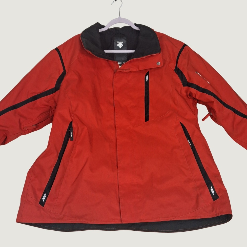 Descente Ski Jacket Mens 2XL Red Insulated Winter Snowboard D3-8360US
